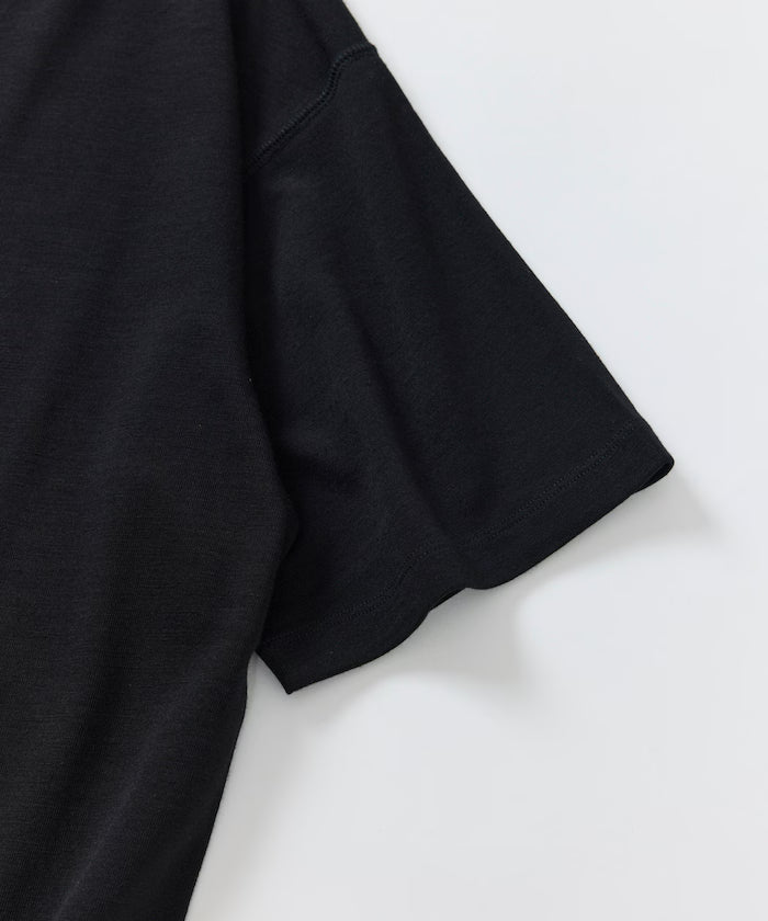 SUPER MERINO WOOL×INKEEP Crew Neck Short Sleeve T-Shirt