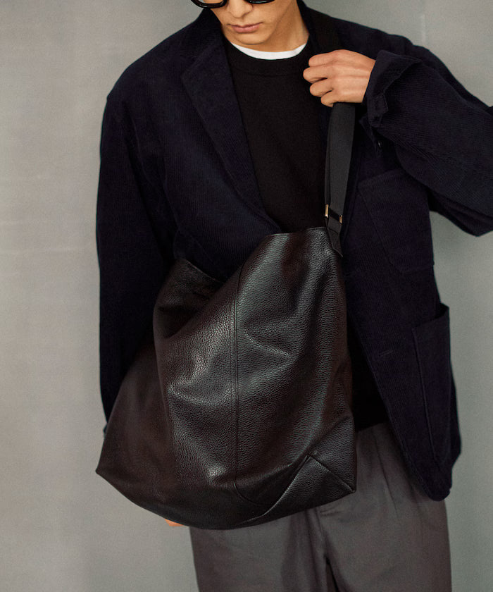 2WAY Leather Messenger Bag / 2WAY Leather Messenger Bag / Cowhide / Water-repellent leather