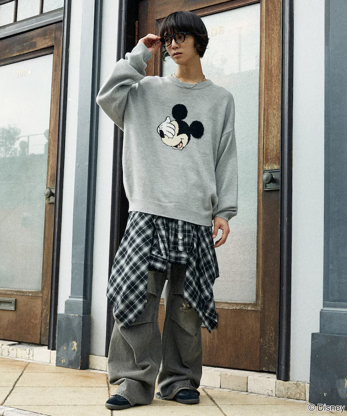 Custom Mickey Mouse Face Knit