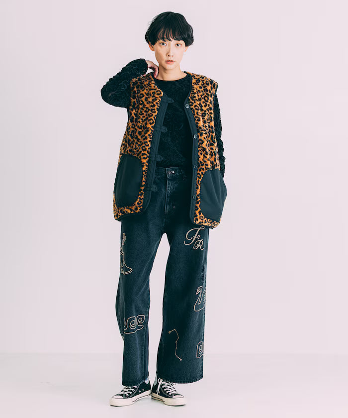 Mesh Velour Top