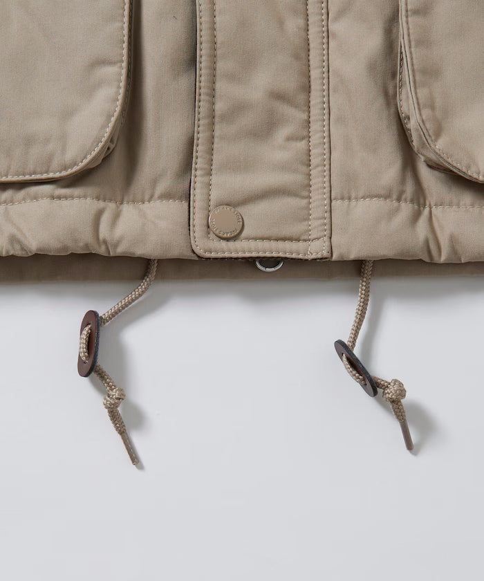 Corduroy panel cotton nylon blouson