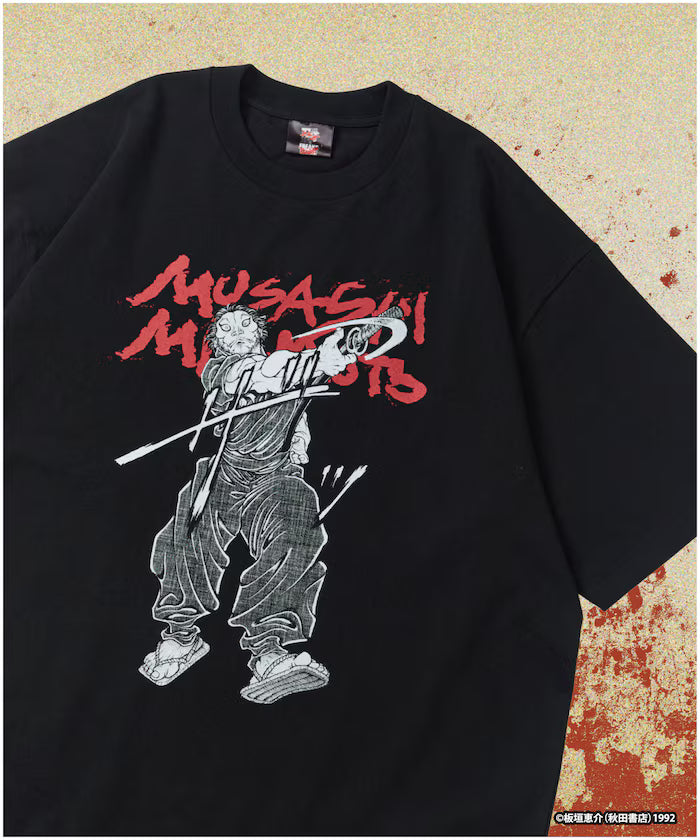 [Sale starts June 12, 12:00] Baki 'Niten Ichi Ryu/Miyamoto Musashi' Print Crewneck T-Shirt