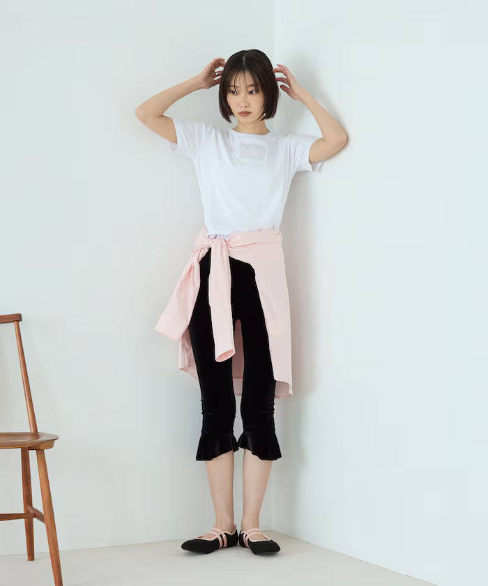Lace Applique Cotton Modal T-Shirt