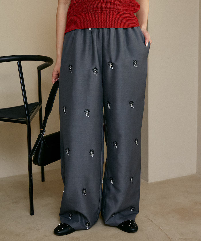 Total Beads Embroidery Easy Slacks Limited Release