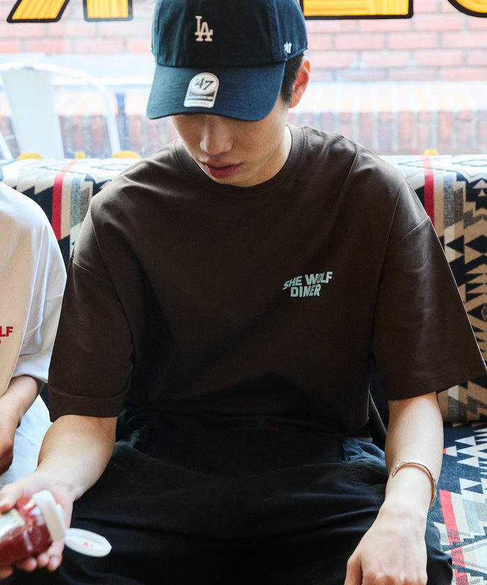 Limited Release SHE WOLF DINER × FREAK'S STORE Shewolf Diner Exclusive Big Silhouette Back Print T-Shirt Antibacterial Odor Resistance Quick Dry
