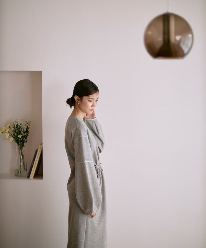 Cocoon Sleeve Damboru Sweat One-Piece / Spindle