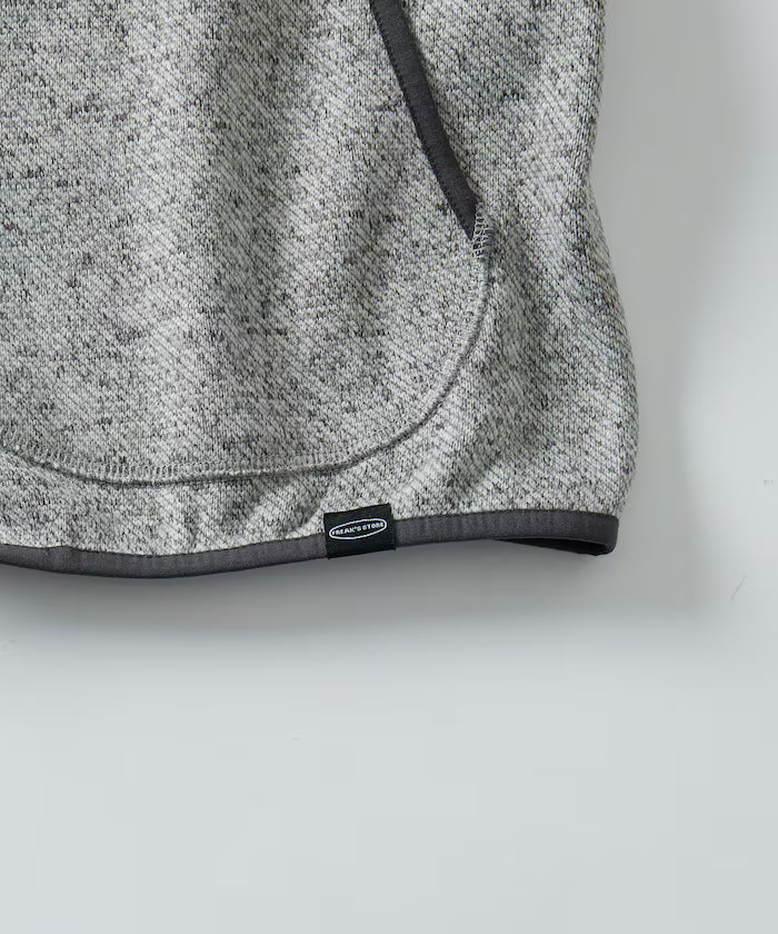 Relaxed Fit Knit Fleece Cardigan