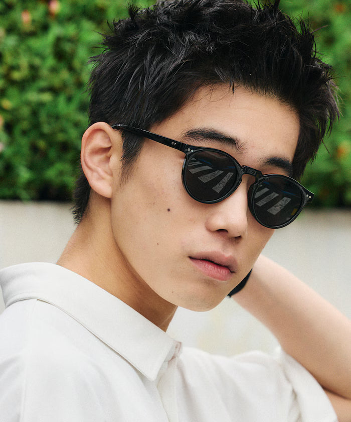 Color Fashion Glasses UV Cut Unisex Compatible [Limited Edition] - Dark Gray