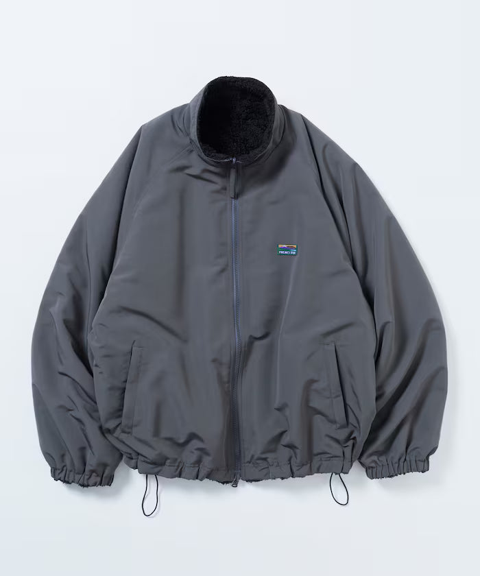 Relaxed Fit Nylon Fleece Reversible Stand Blouson [Limited Edition]