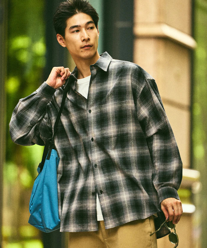 Relax Fit Relax Fit Ombre Check Flannel Shirt [Limited Edition]