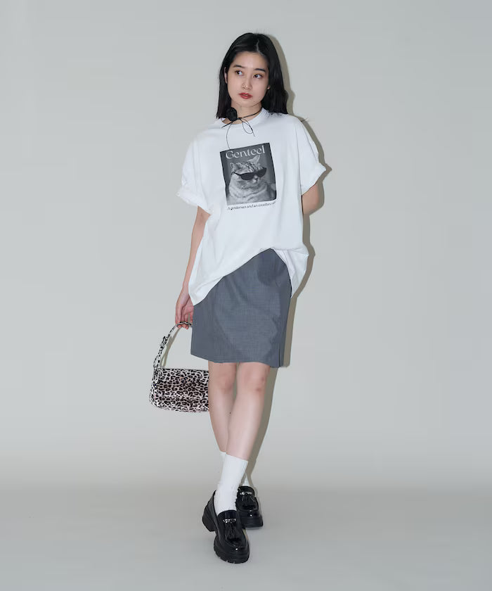 "Genteel" Cat Animal Print T-Shirt Limited Edition