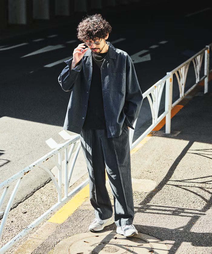 LINEN COTTON EASY SLACKS [Compatible with Setup]