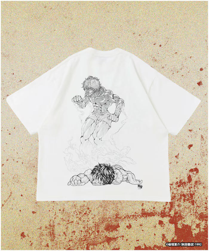[June 12 12:00 Sale Start] Baku 「Hanma Baki/Awakening」 Print Crew Neck T-Shirt