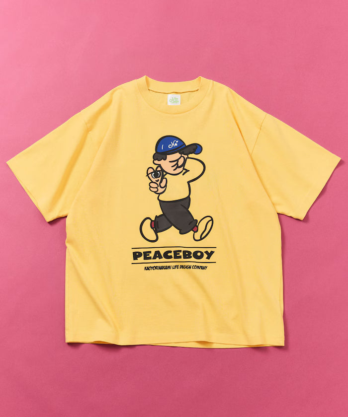 [May 22 12:00 Start of Sales] kaoyorinakami × FREAK'S STORE / Kaoyorinakami Special Order Peace Boy Tee
