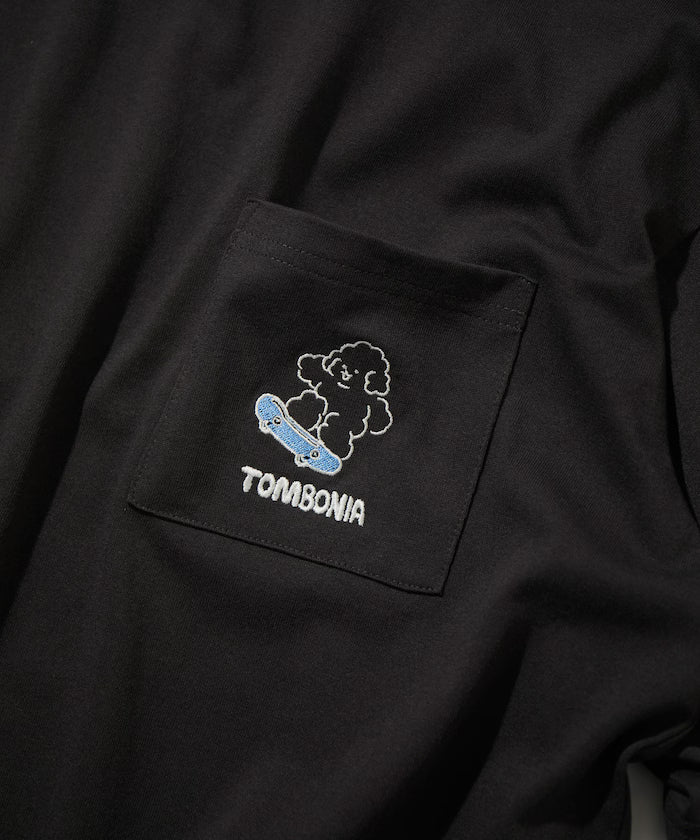 tombonia/Tombonia Back Print Crew Neck Pocket T-Shirt/New Life