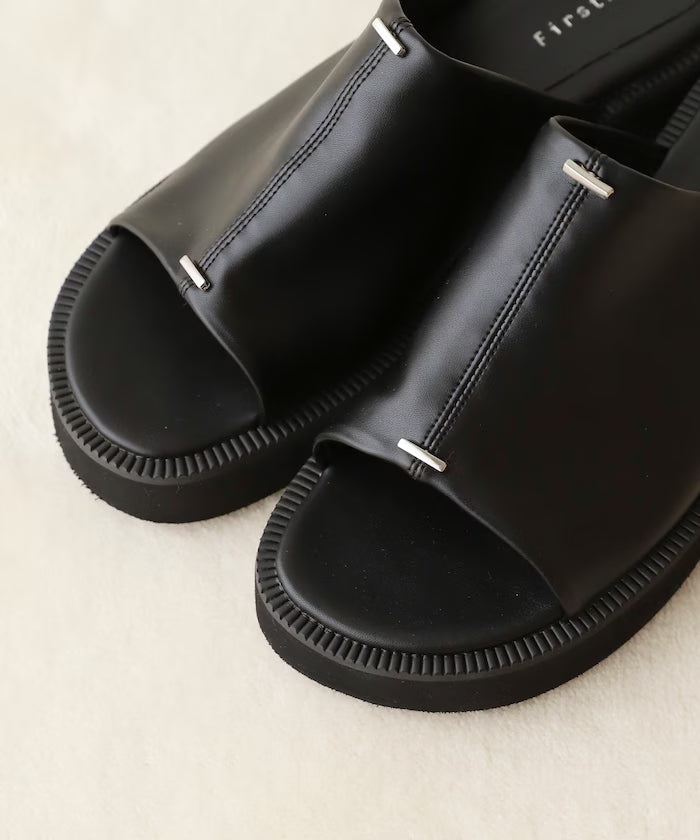 Point Silver Covered Sandals