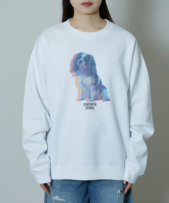 Dog Photo Print Fleece Lined Sweat Pullover Limited Edition