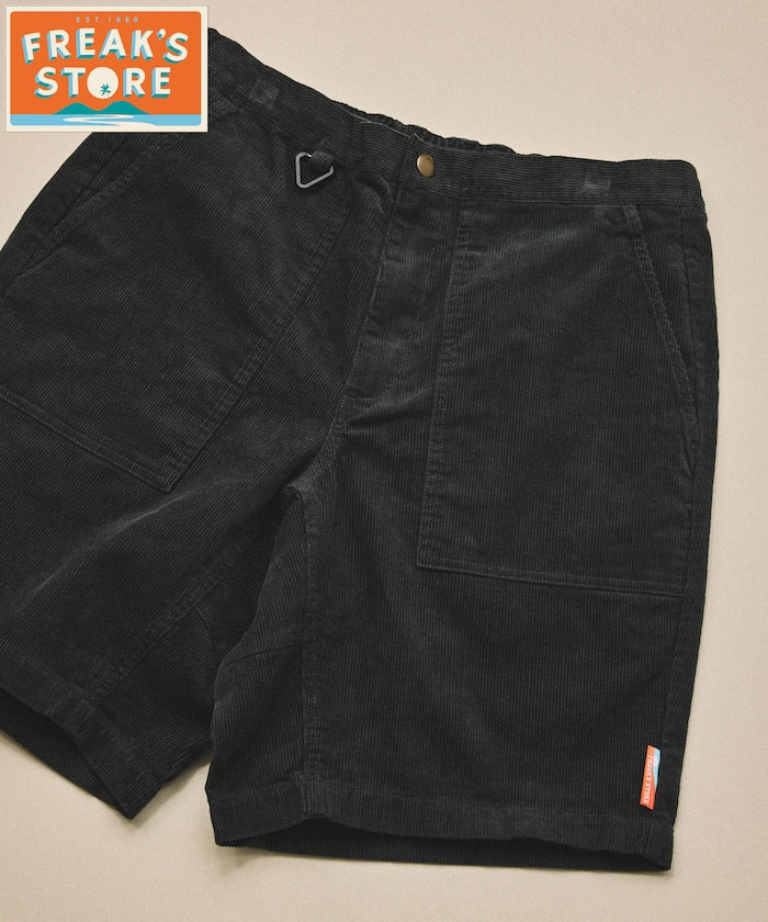 FREAK'S STORE for BEACH & FES Summer Corduroy Easy Shorts - Charcoal Gray