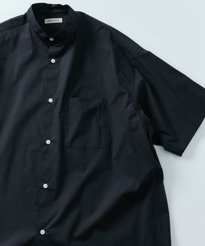 Relax Fit Relaxed Fit Band Collar Short Sleeve Shirt [Limited Edition]