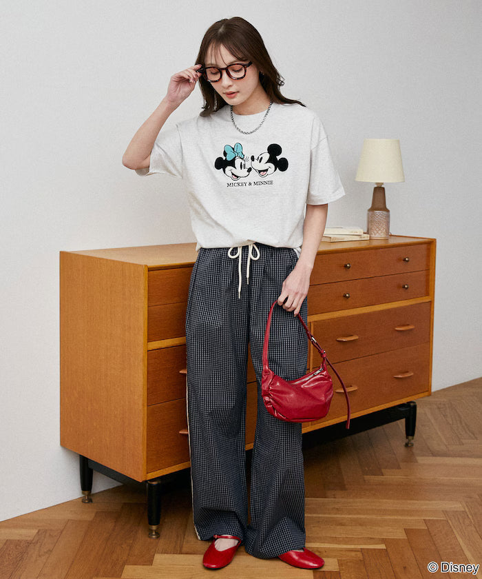 Mickey Mouse & Minnie Mouse/Mickey Mouse & Minnie Mouse/Sagara Embroidery T-Shirt Limited Edition