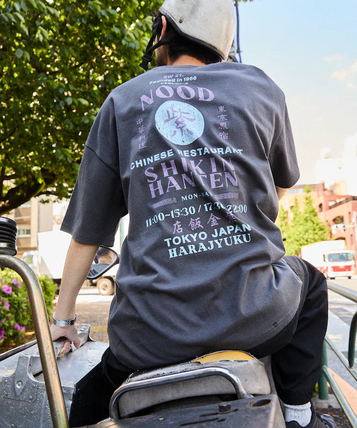 Limited Edition Purple Gold Hotel x FREAK'S STORE Exclusive Back Print Crew Neck T-Shirt