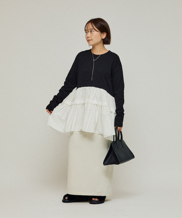 Organic Cotton Tiered Long Sleeve T-shirt