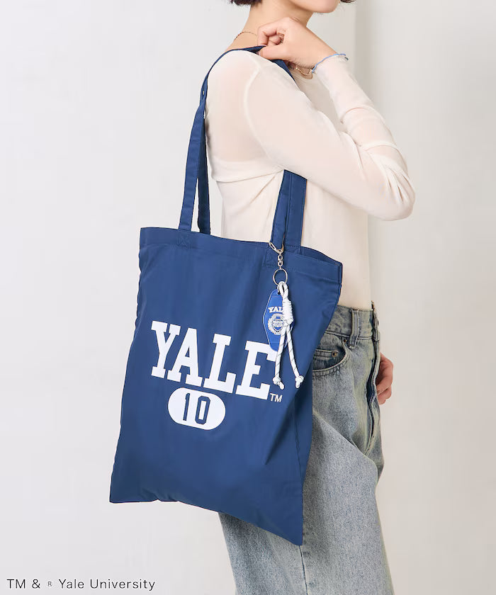 College Logo Tote Bag with Key Charm/A4 Size Tote Bag