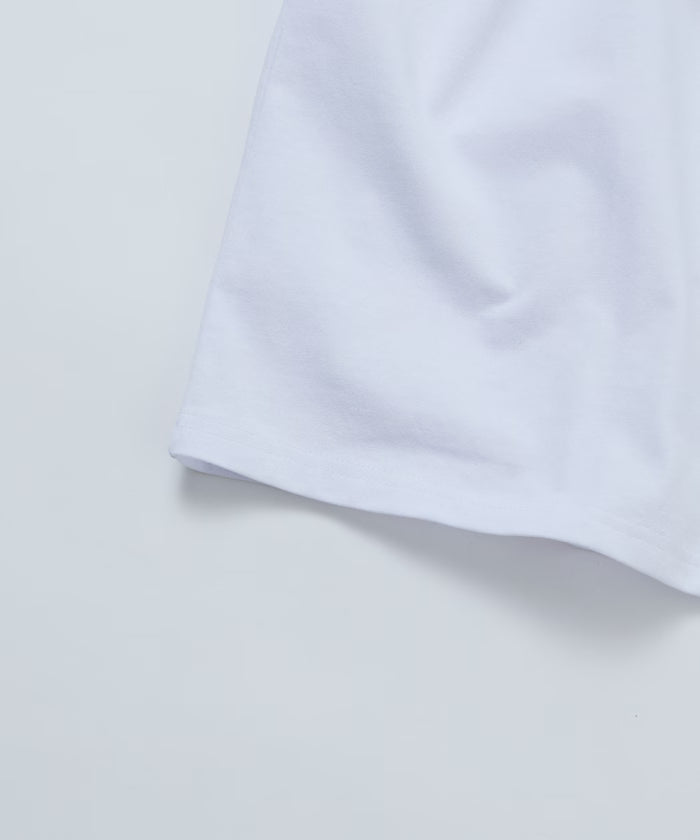 Relaxed Fit Embroidered Logo Crew Neck T-Shirt 【Limited Edition】