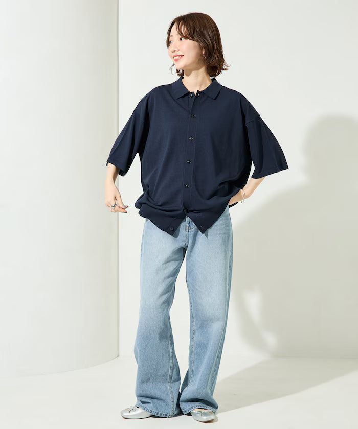 Relax Fit Relax Fit Cool Touch Polo Color Short Sleeve Knit Shirt [Limited Edition]
