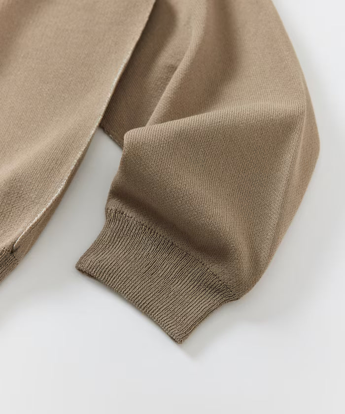 Cool Touch W Face Color Block Crew Neck Knit