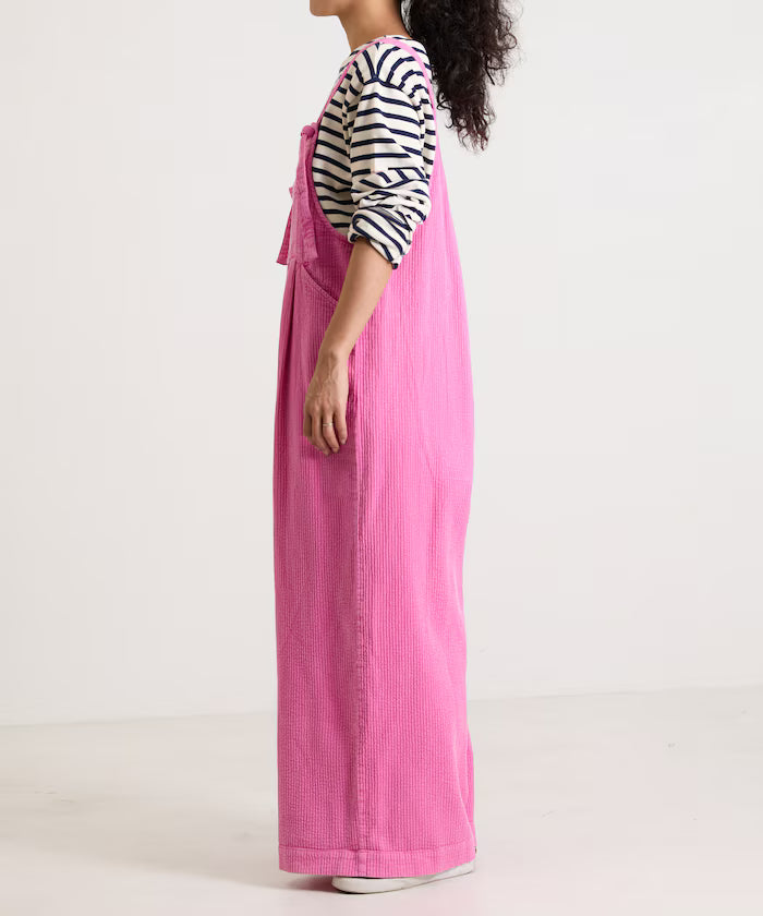 India double gauze flare salopette