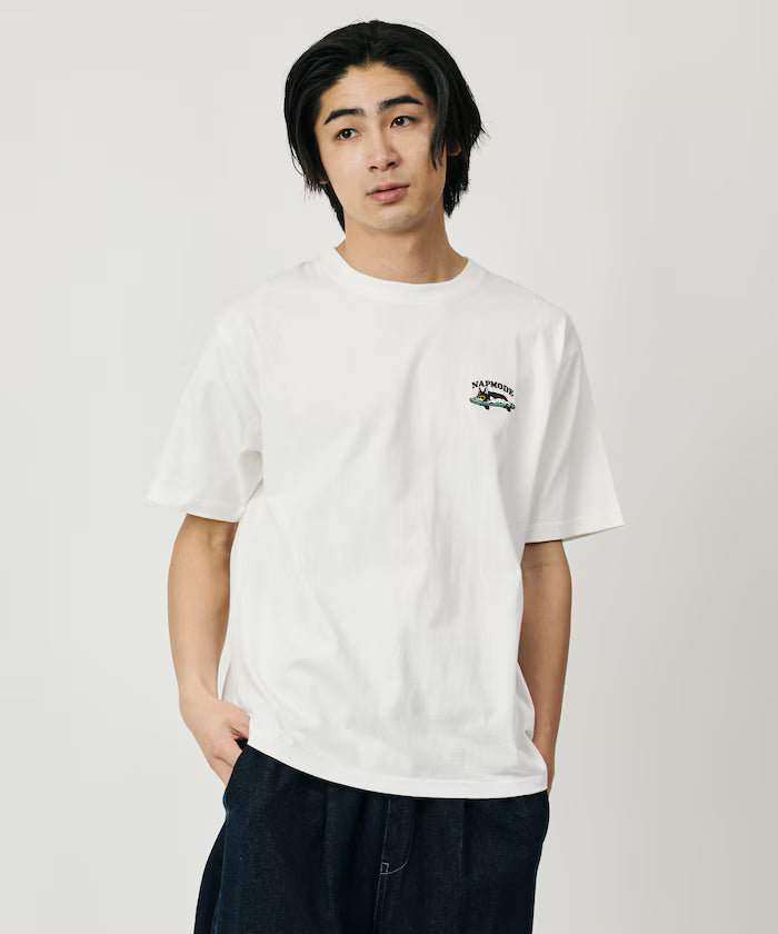 Relaxed Fit One-Point Animal Embroidery Crew Neck T-Shirt [Limited Edition]