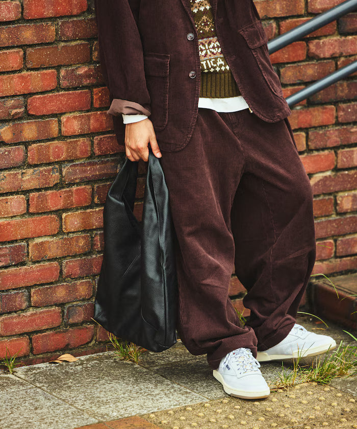 Triangle Leather Marche Bag / Triangle Marche / Leather Tote / Water-Resistant Leather