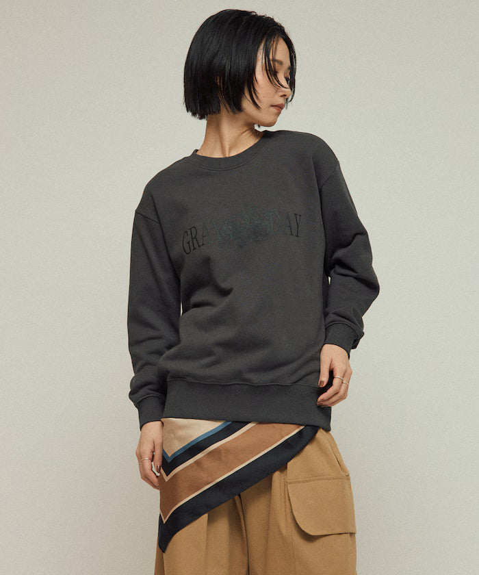 Organic Cotton Animal Logo Print Sweat / CAT / Relaxed Fit / French Terry Sweat