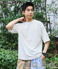 Limited Edition Drymix(R) Drymix Relaxed Fit Crew Neck Solid T-shirt Quick Dry UV Cut - White