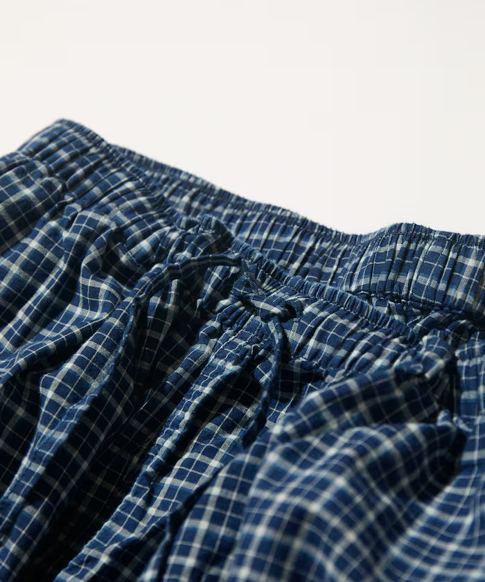 Indigo Madras Check Easy Pant