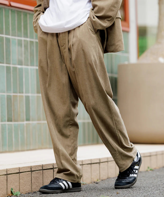 Relax Fit Corduroy Setup / Tailored Jacket / Wide Pants 【Limited Edition】