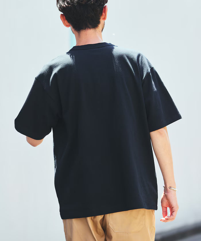 HEAVY WEIGHT/Heavy Weight Short Sleeve Henley Neck T-shirt/10.5 oz
