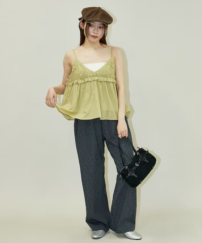 Floral Embroidery Detail Camisole Bustier Limited Edition