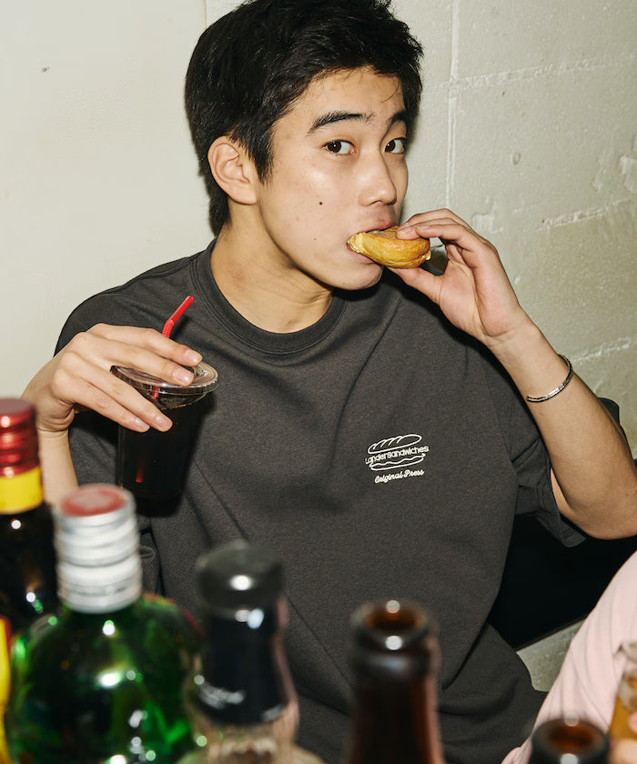 LANDER SANDWICHES×FREAK'S STORE/Lander Limited Edition Big Silhouette Back Print Crew Neck T-Shirt 【Limited Release】