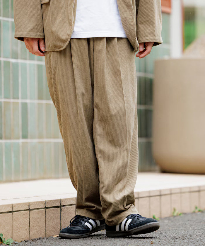 Relax Fit Corduroy Setup / Tailored Jacket / Wide Pants 【Limited Edition】