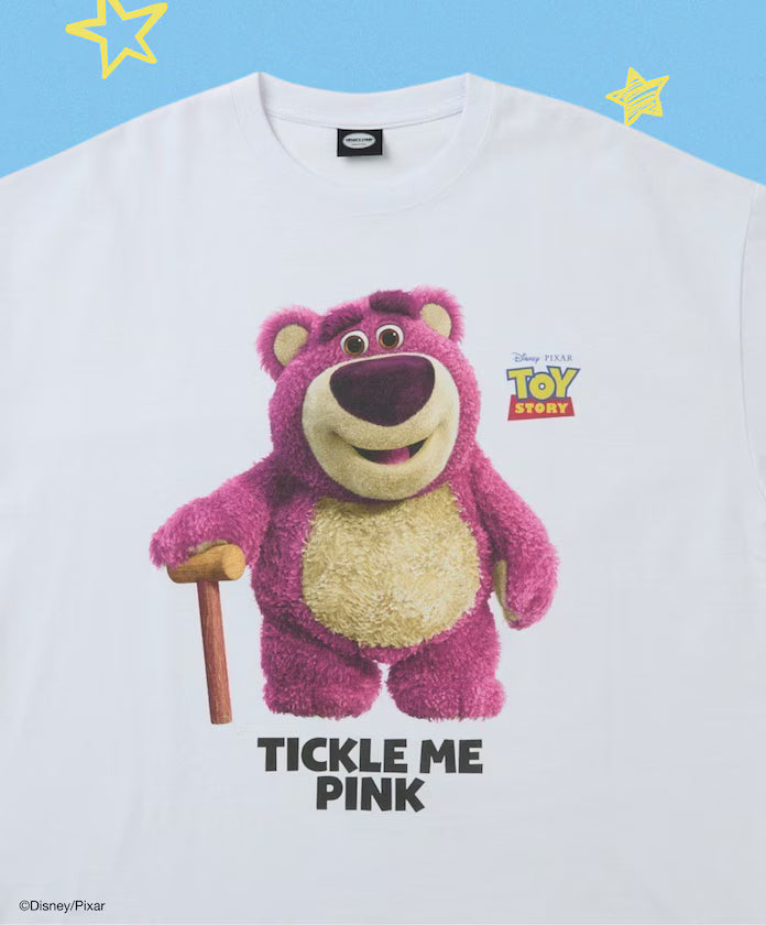[April 20 12:00 release][Made to Order Product] 'Toy Story' Exclusive Character Print Crew Neck T-shirt Limited Edition - White-Lotso