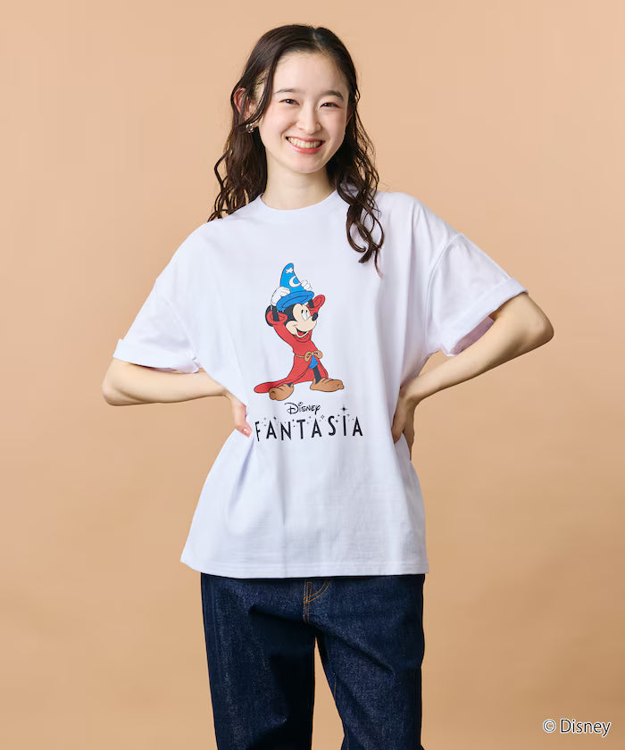 DISNEY/Mickey Mouse 'Fantasia'/Crew Neck Print T-Shirt 【Limited Edition】