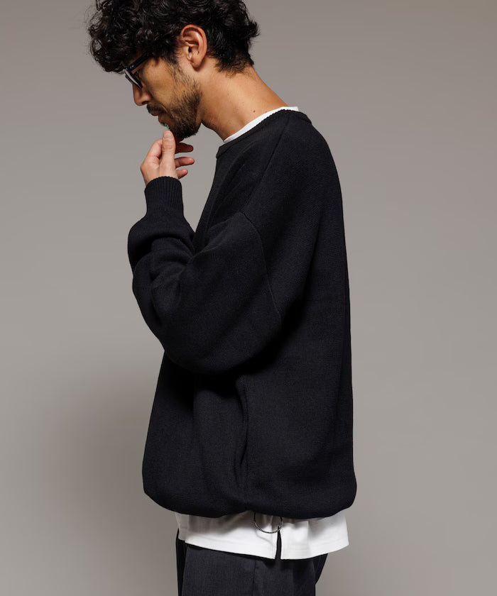 Milan Rib Spindle Crew Knit / Easy Care