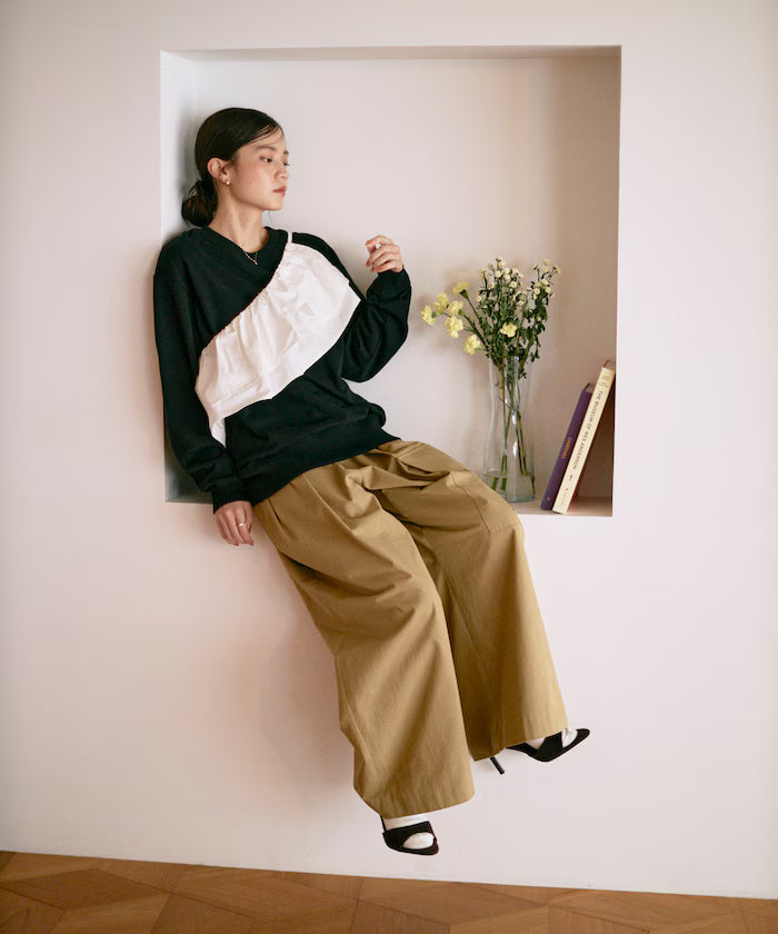 Organic Cotton Multiway Color Sweat / Back毛 Sweat / Set Item