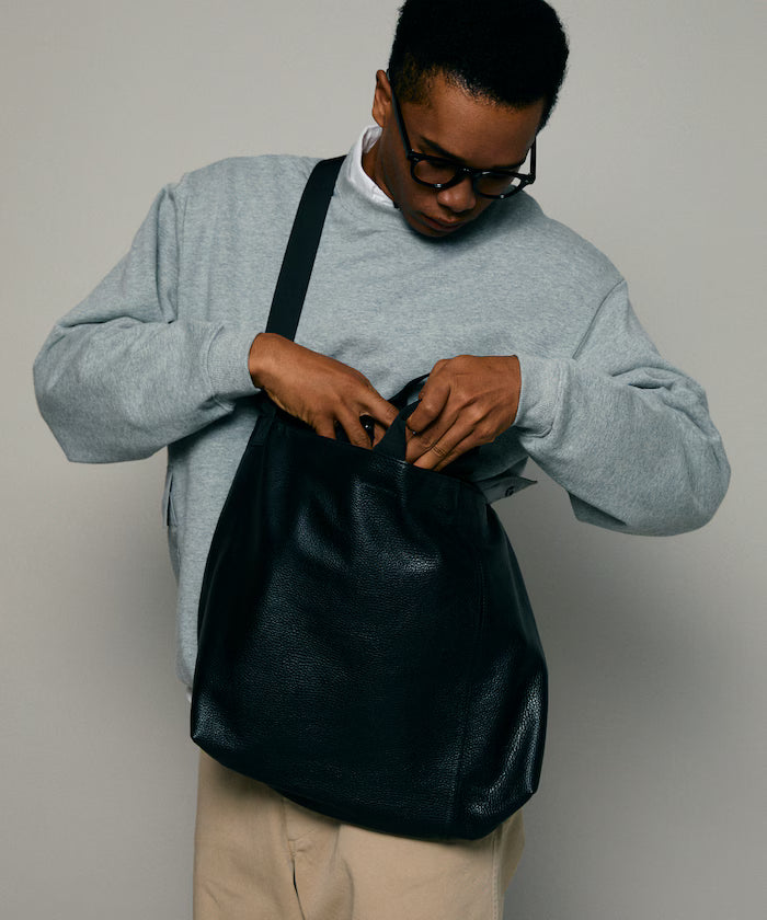 2WAY Leather Messenger Bag / 2WAY Leather Messenger Bag / Cowhide / Water-repellent leather