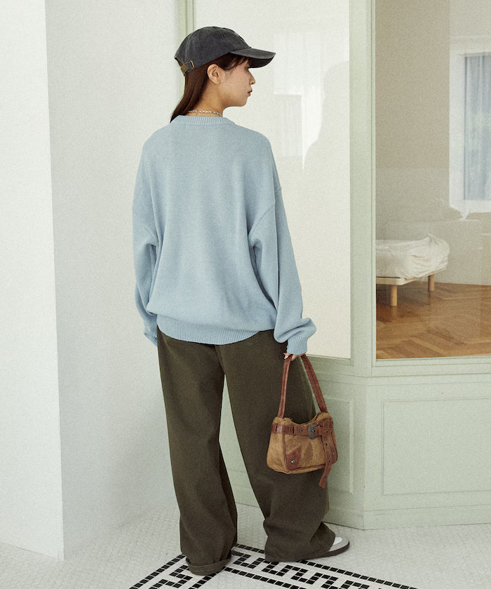 Mickey Mouse & Minnie Mouse/Mickey Mouse & Minnie Mouse/Sagara Embroidery Oversized Knit Limited Edition