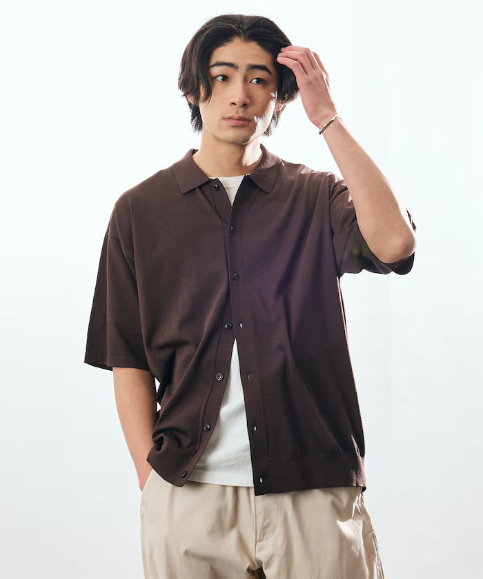 Relax Fit Relax Fit Cool Touch Polo Color Short Sleeve Knit Shirt [Limited Edition]