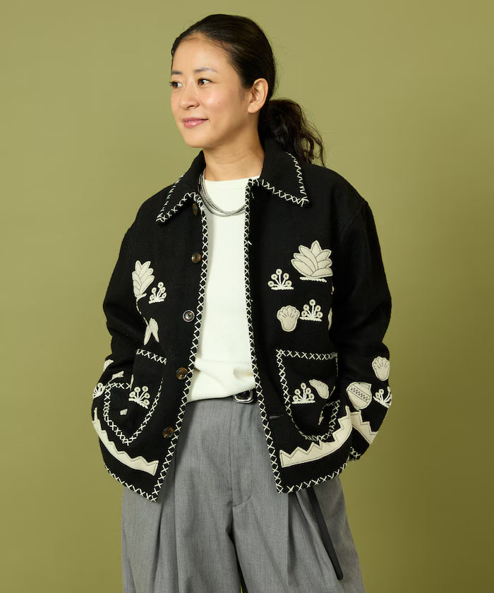Indian Embroidery Wool Mexican Jacket