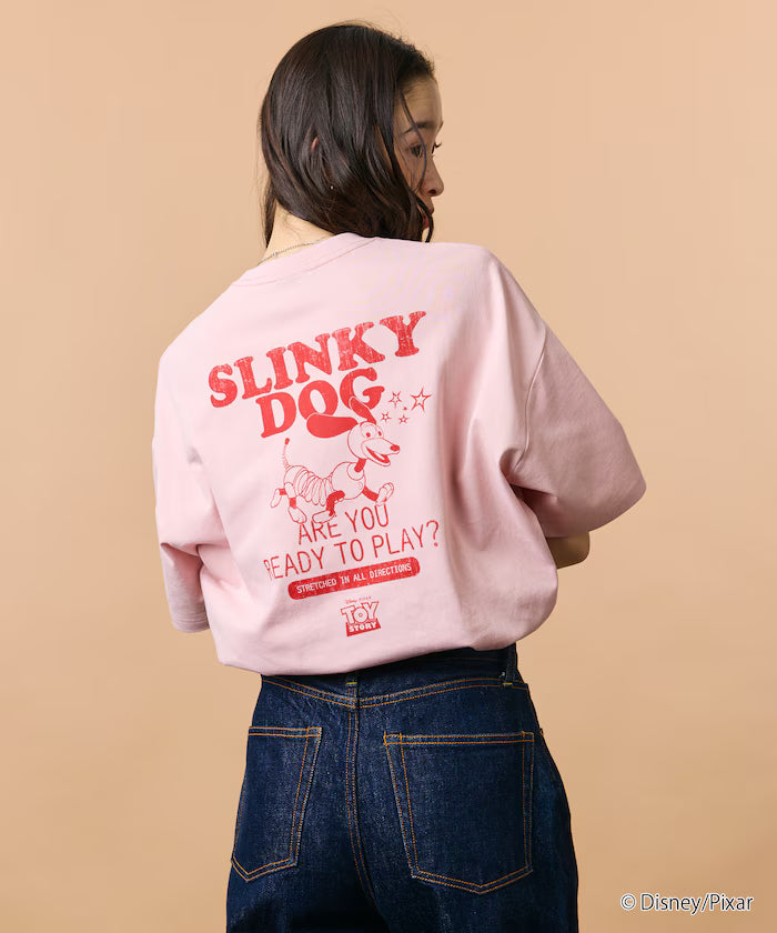 [TOY STORY] Exclusive Back Print Crew Neck T-Shirt / Slinky Dog [Limited Edition]